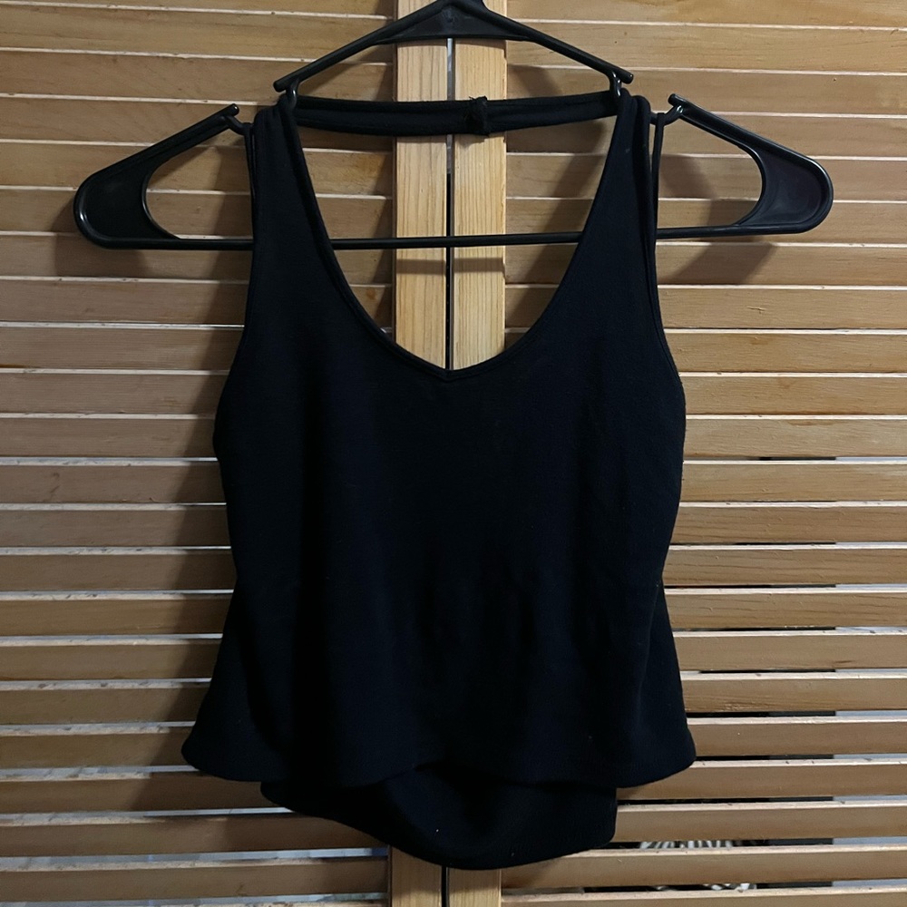 Black Halter Crop Top